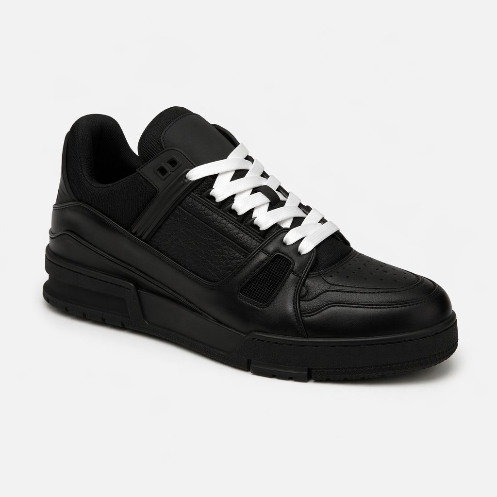 High-Top Chunky Sneaker · Black/White