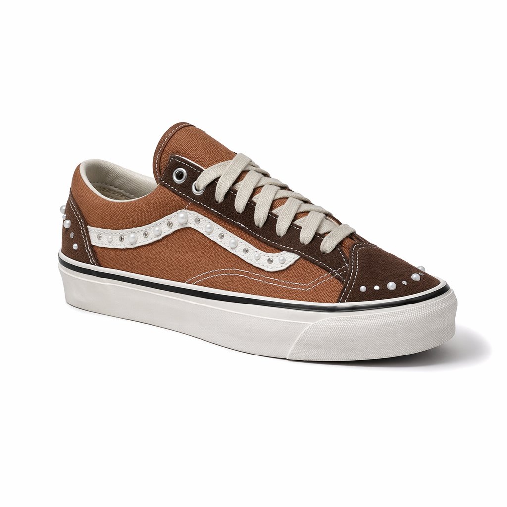 Classic Low-Top Canvas Skate Sneaker · Cocoa Brown