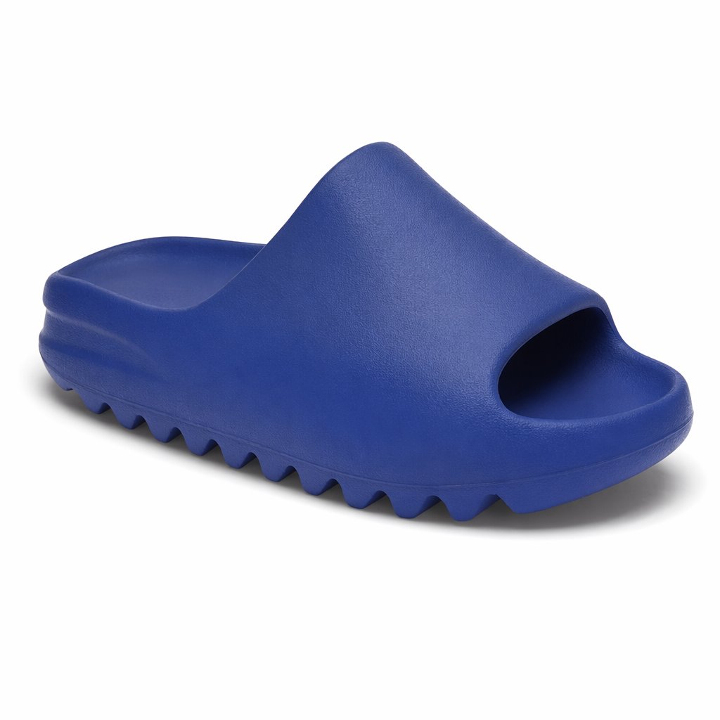 Sculpted Slide Sandal · Azure