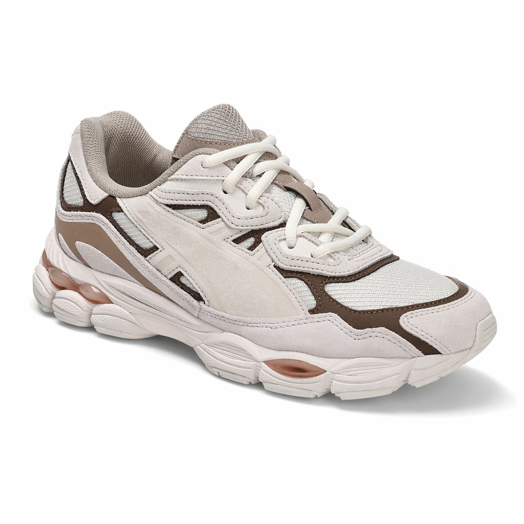 Retro Cushioned Running Sneaker · Mineral Beige