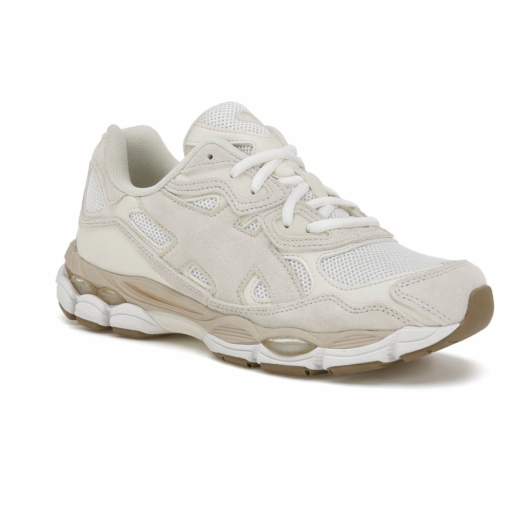Retro Cushioned Running Sneaker · White/Grey
