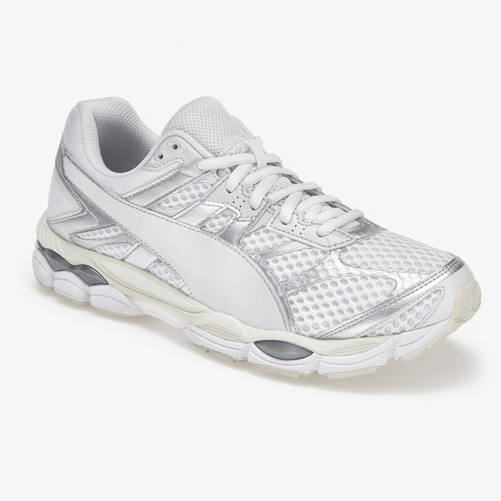 Cushioned Running Sneaker · White