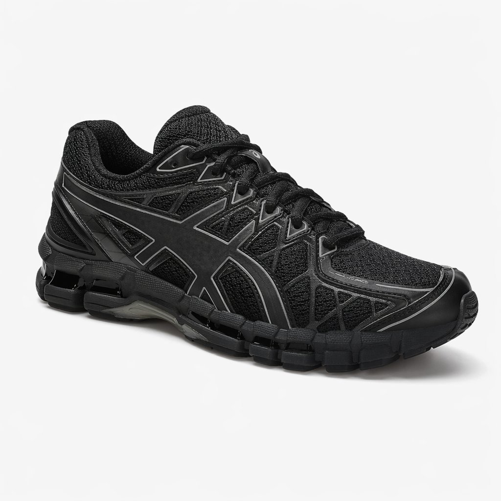 Cushioned Retro Running Sneaker · Black/Clay Grey