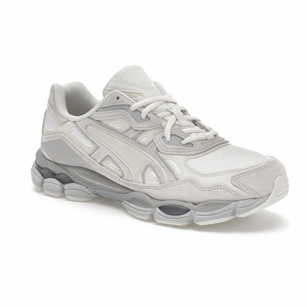 Retro Cushioned Running Sneaker · Cream