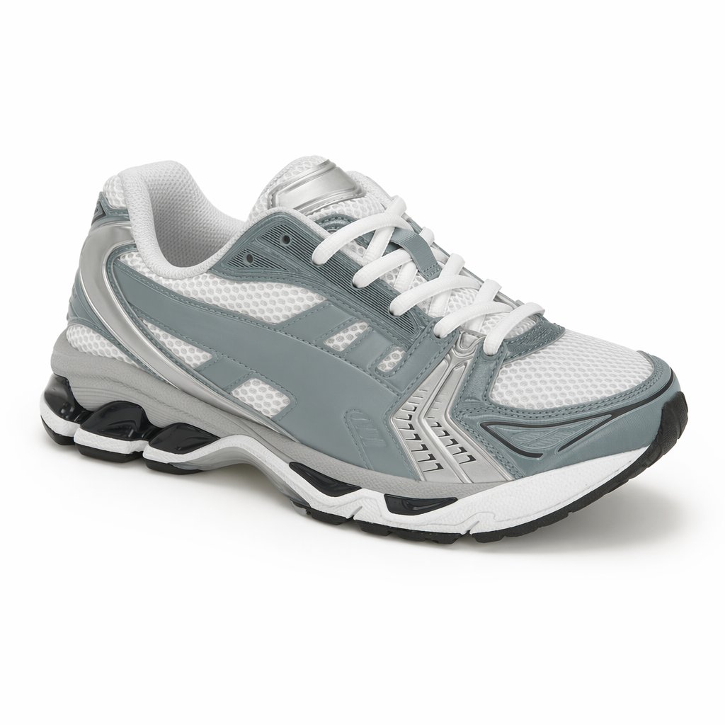 Y2K Cushioned Running Sneaker · White/Fjord Grey