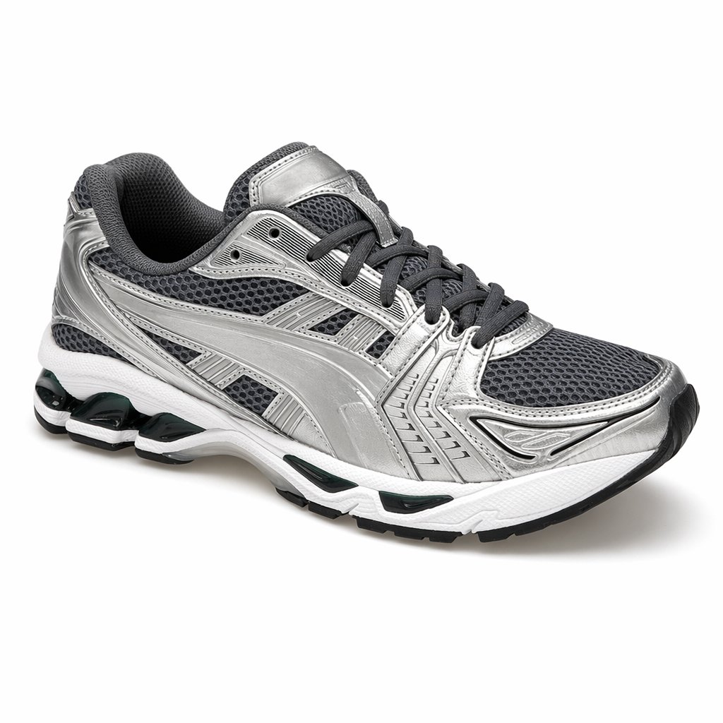Y2K Cushioned Running Sneaker · Grey/Jasper Green
