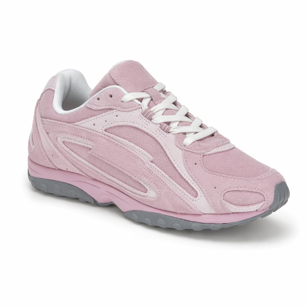 Retro Dad Sneaker · Pastel Pink
