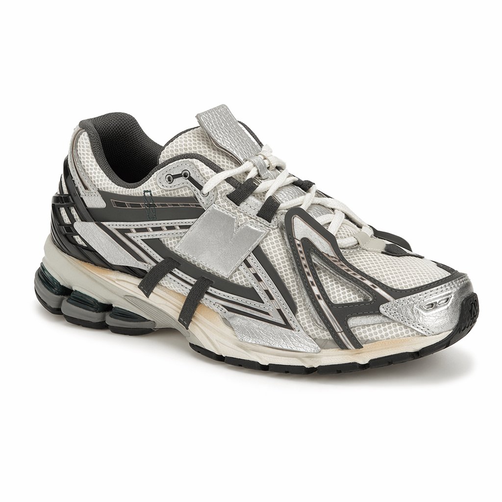 Tech Retro Dad Sneaker · Silver/Castlerock