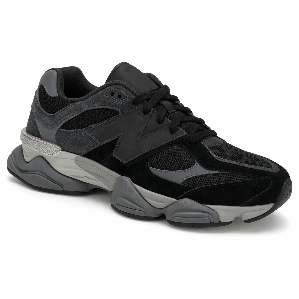 Chunky Retro Dad Sneaker · Black/Castlerock