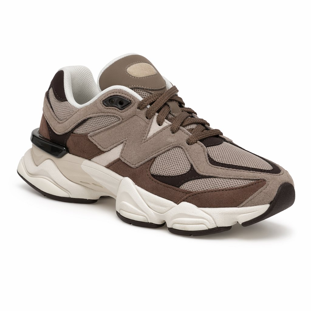 Chunky Retro Dad Sneaker · Brown/Black