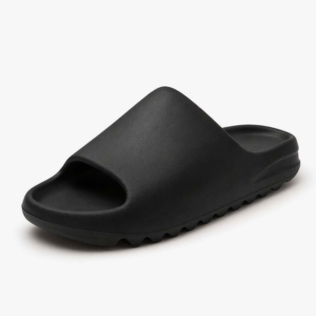 Sculpted Slide Sandal · Onyx