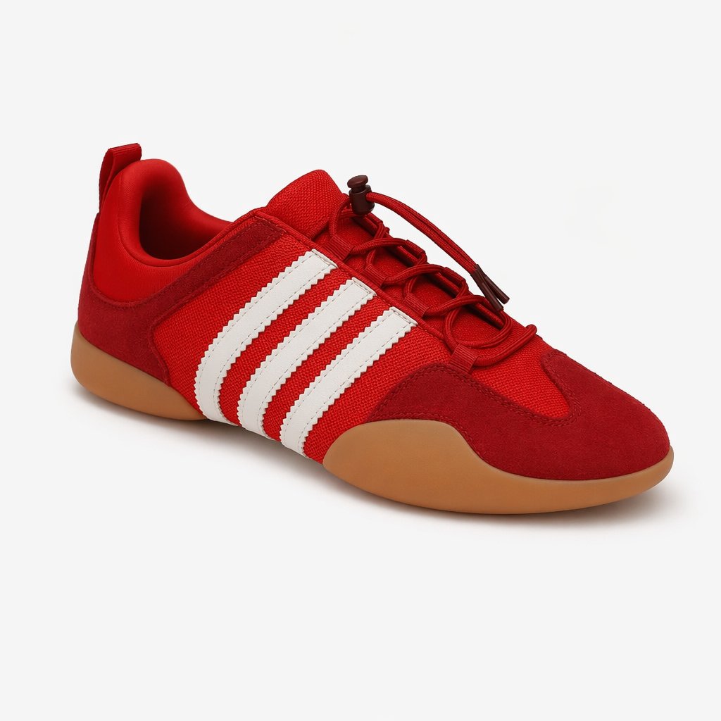 Retro Ballet Terrace Flat · Red/White