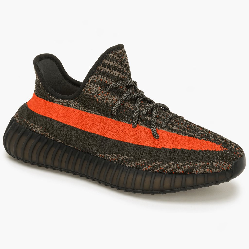 Knit Low Runner Sneaker · Grey/Solar Red