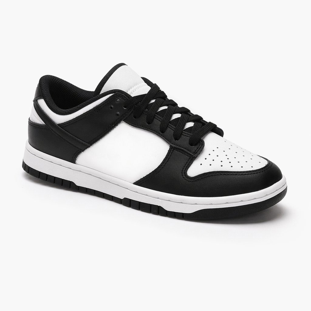 Retro Low-Top Panel Sneaker · Panda Black/White (Women's)