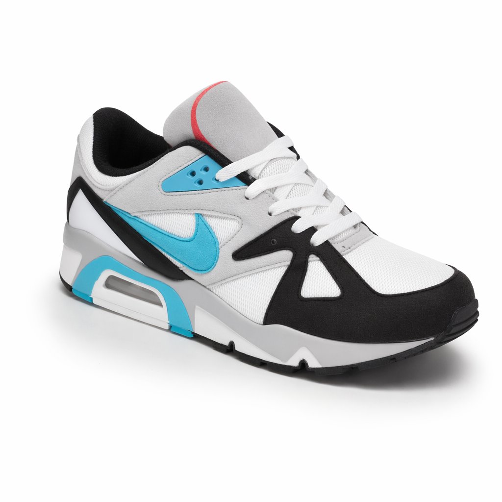 Retro Air-Cushion Runner · White/Teal