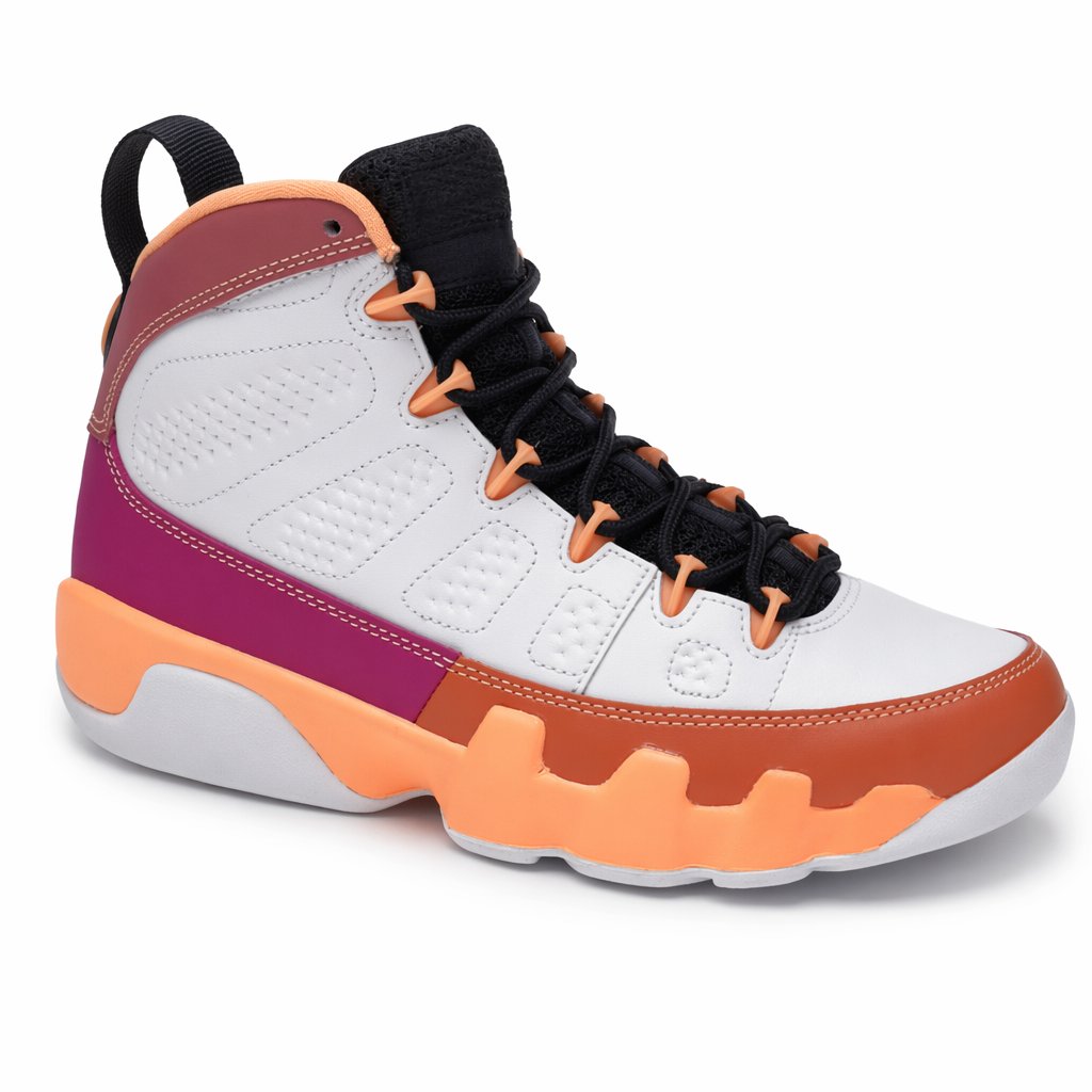 Mid-Top Basketball Sneaker · White/Multicolor (Women's)