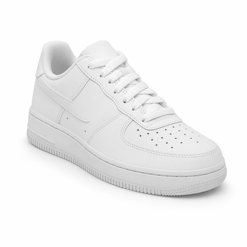 Classic Low-Top Leather Sneaker · White
