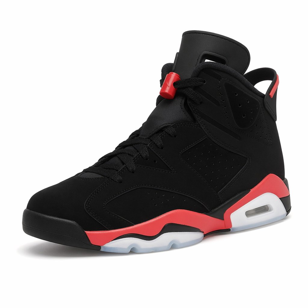 Mid-Top Basketball Sneaker · Black/Crimson