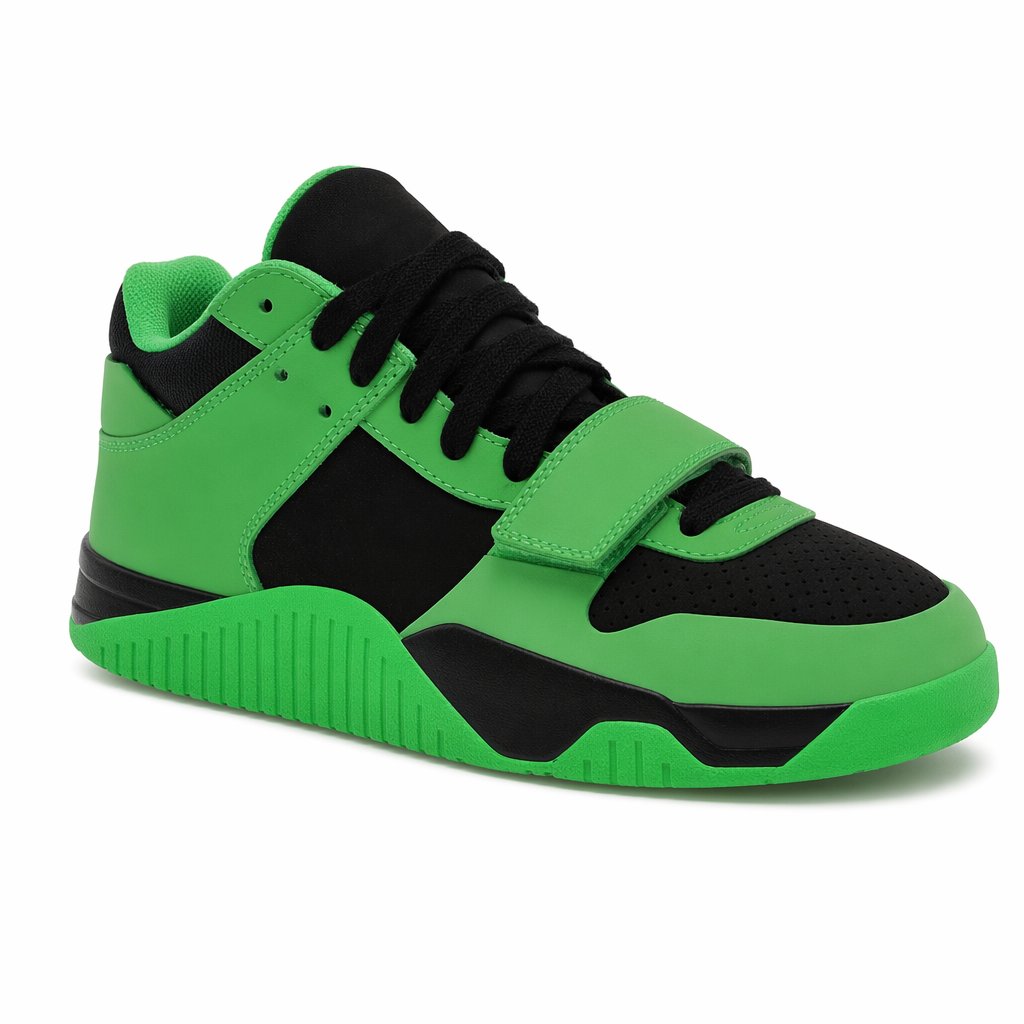 Mid-Top Basketball Sneaker · Green/Black