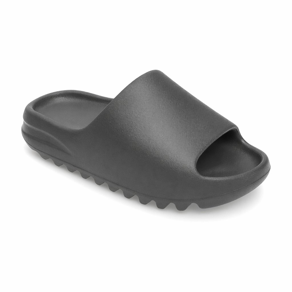 Sculpted Slide Sandal · Granite