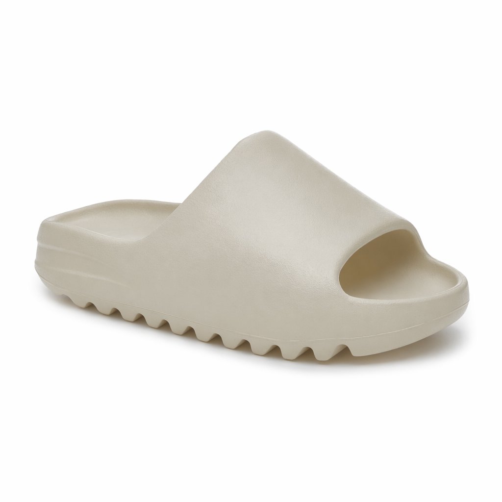 Sculpted Slide Sandal · Bone