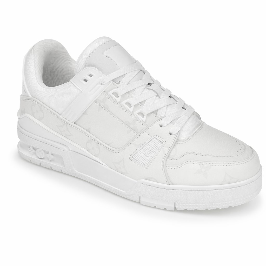 High-Top Chunky Sneaker · All White