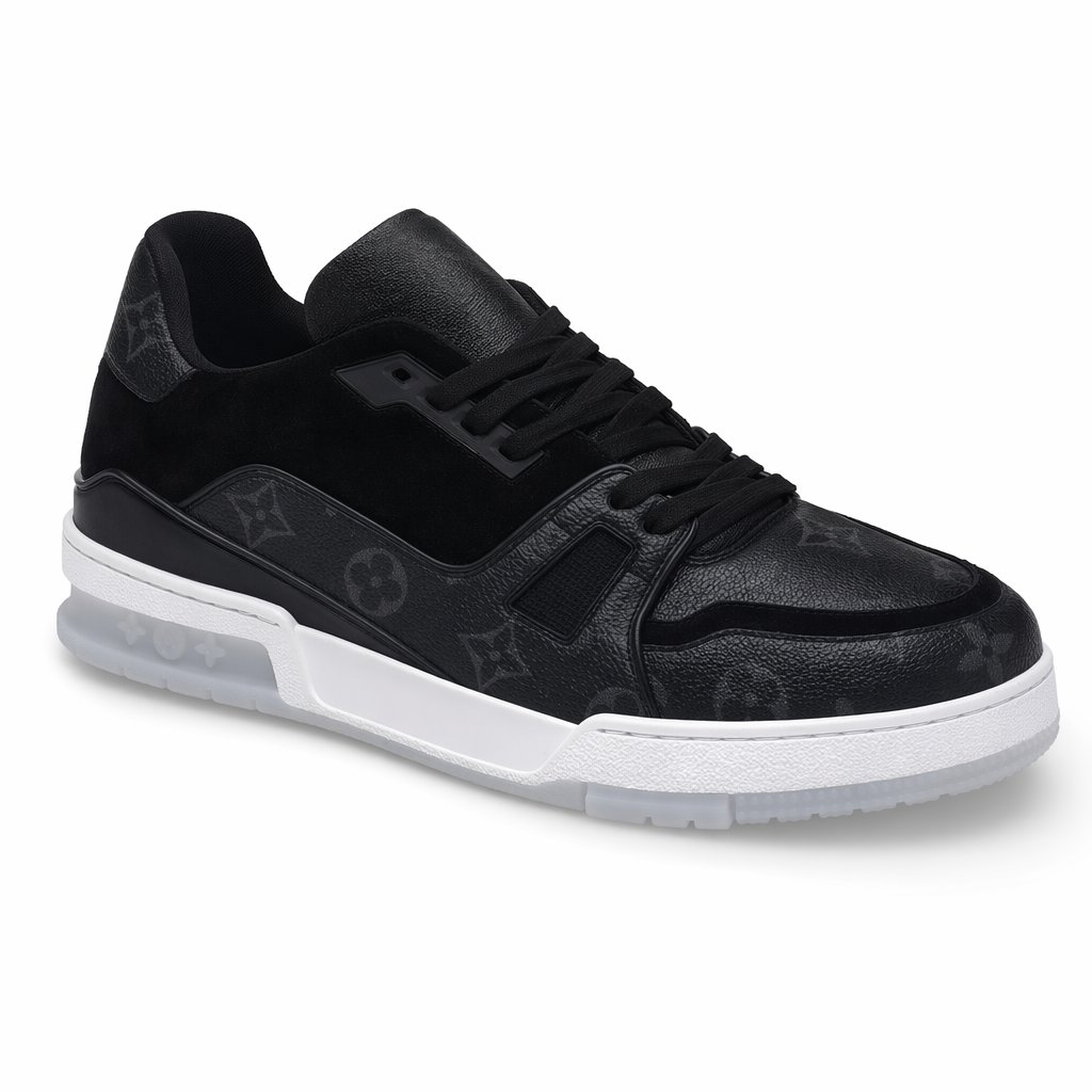 High-Top Chunky Sneaker · Black/White