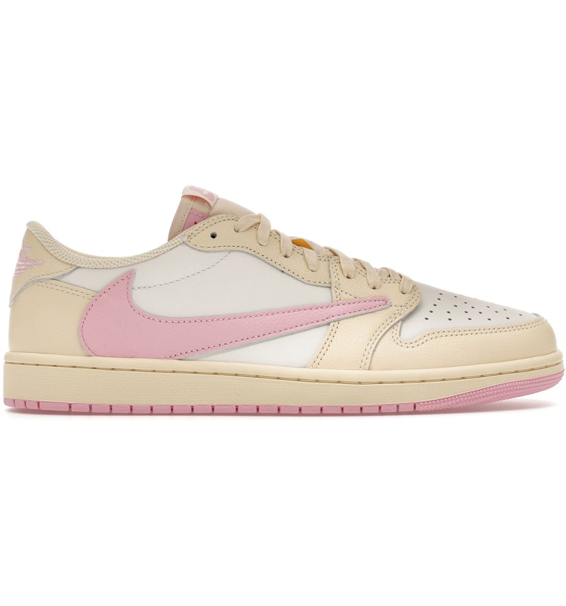 Low-Top Leather Sneaker · Pink/Sail