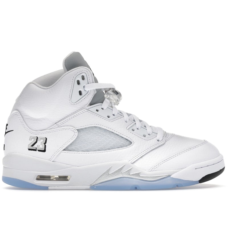 Mid-Top Reflective Basketball Sneaker · White/Silver/Black