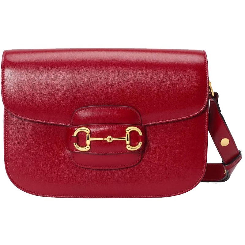 Gucci 1955 Horsebit Shoulder Bag Small Red