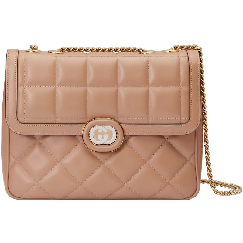 Gucci Deco Small Shoulder Bag Rose Beige