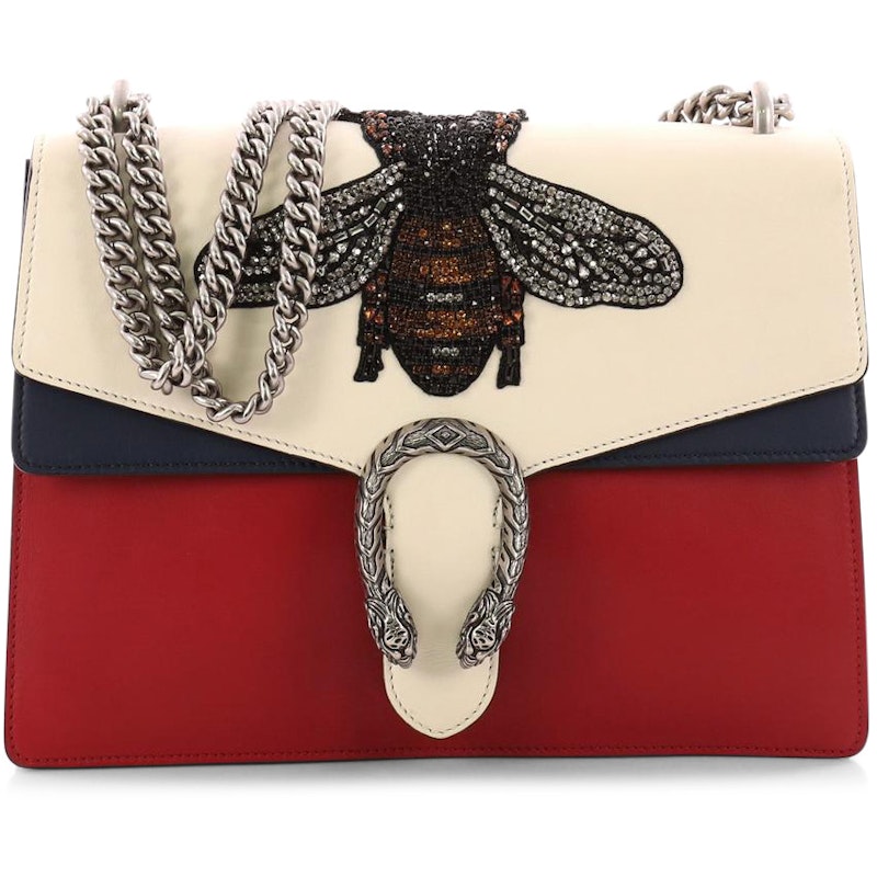 Gucci Dionysus Shoulder Bag Bee Medium Red/White/Blue