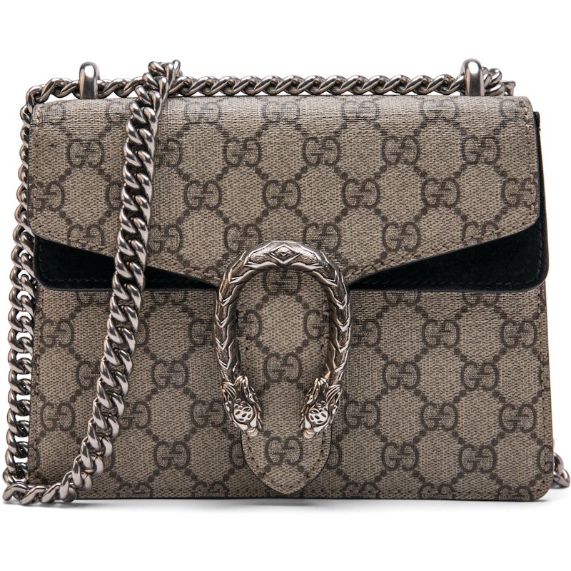 Gucci Dionysus Shoulder Bag GG Supreme Mini Brown/Black