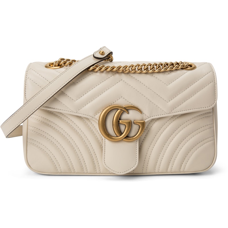 Gucci GG Marmont Small Matelasse Bag White