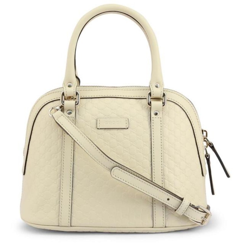 Gucci GG Dome Shoulder Bag Micro Guccissima White