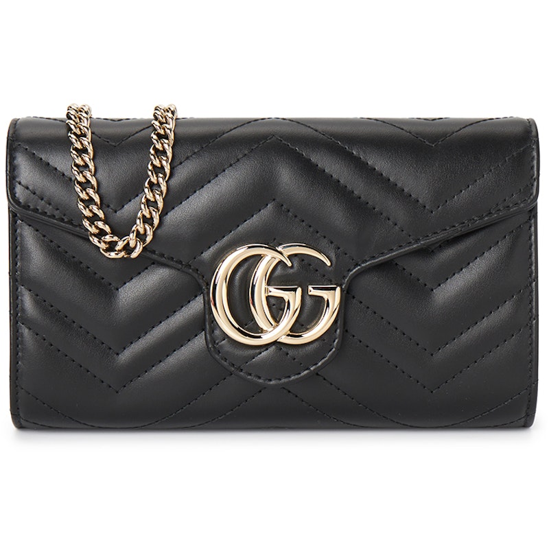 Gucci GG Marmont Chain Shoulder Bag Black