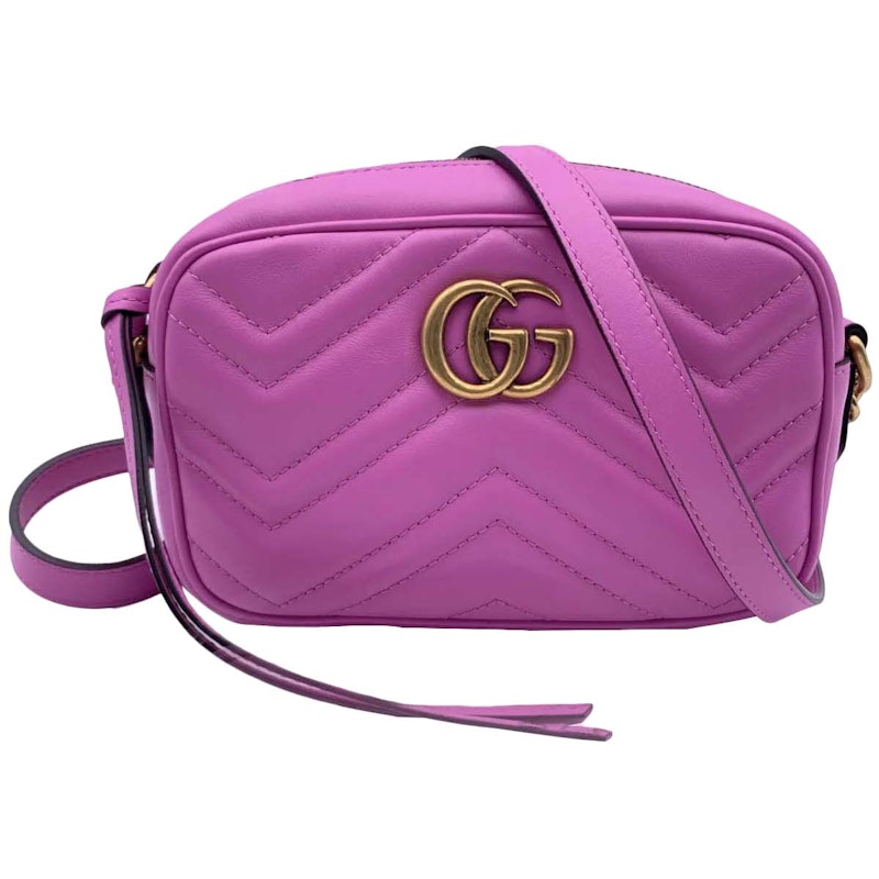 Gucci GG Marmont Mini Shoulder Bag Pink