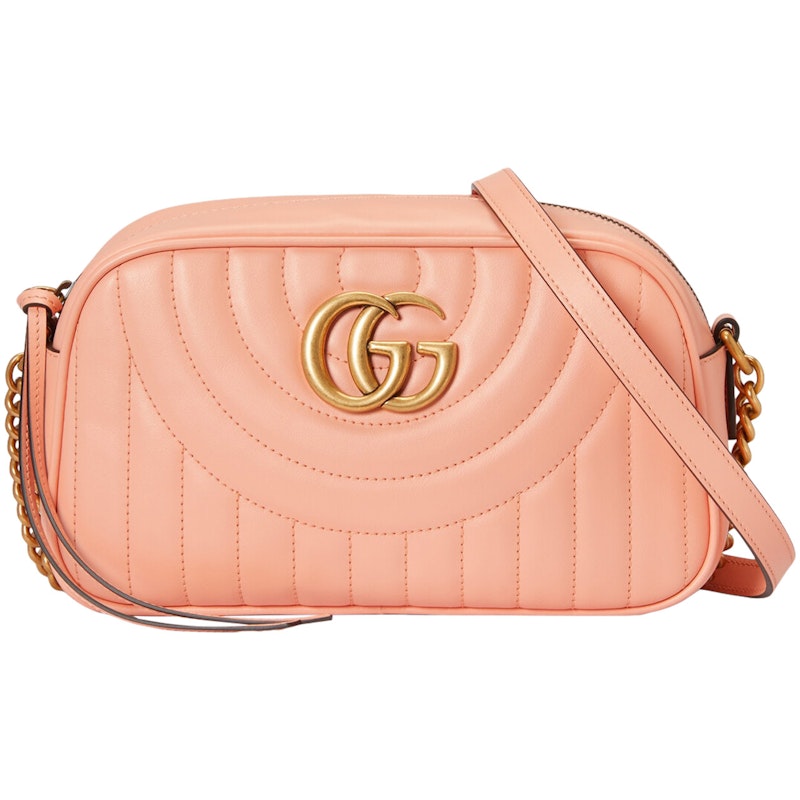 Gucci GG Marmont Shoulder Bag Peach