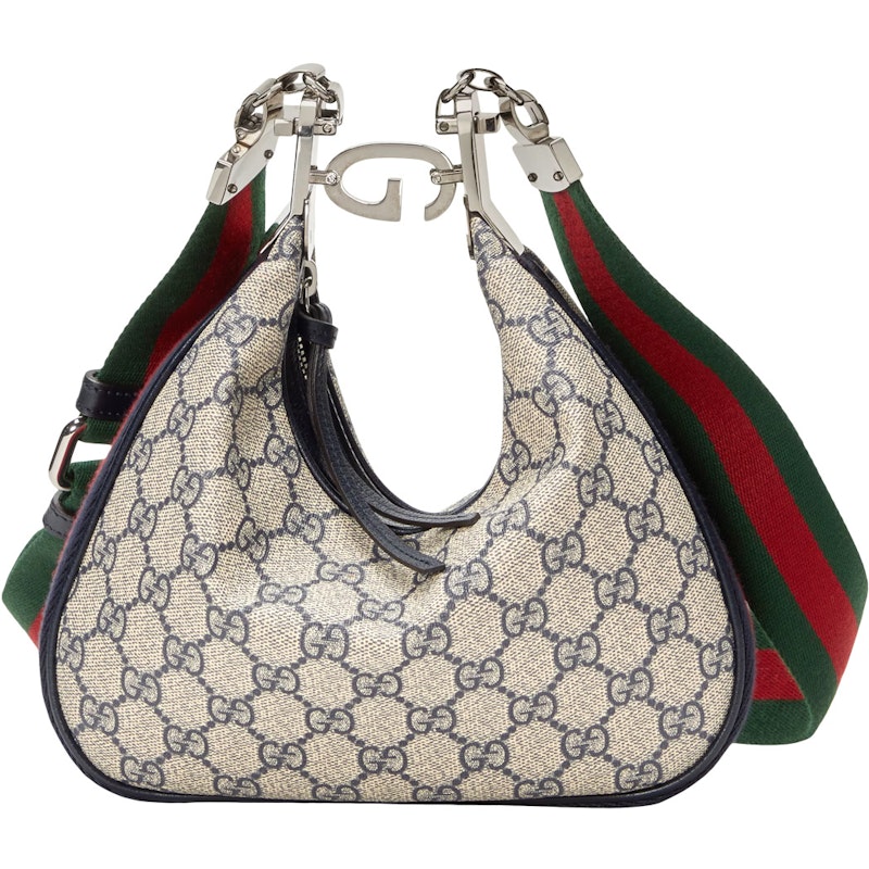 Gucci Gucci Attache Small Shoulder Bag Beige/Blue