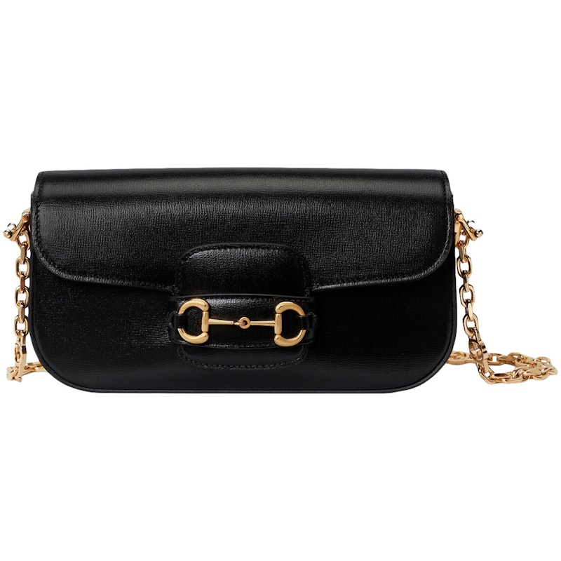 Gucci Gucci Horsebit 1955 Small Shoulder Bag Black