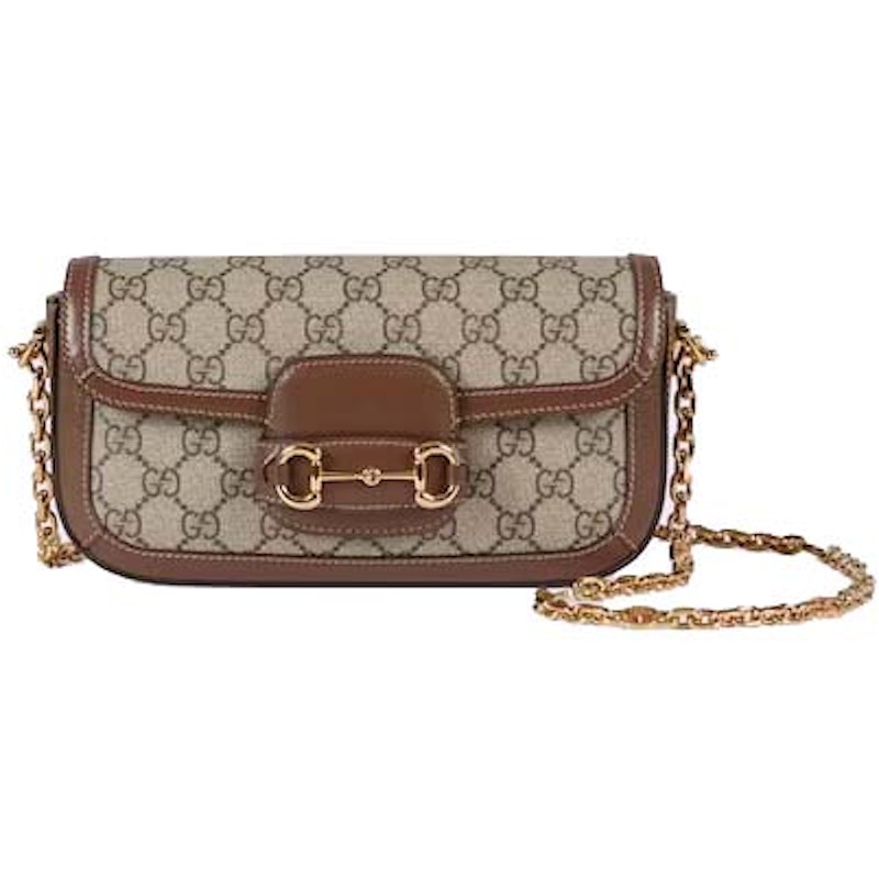 Gucci Horsebit 1955 Shoulder Bag Beige/Ebony