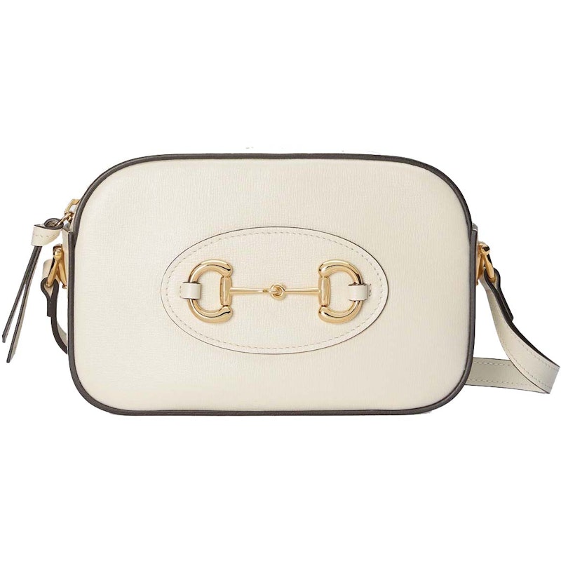 Gucci Horsebit 1955 Small Camera Shoulder Bag White