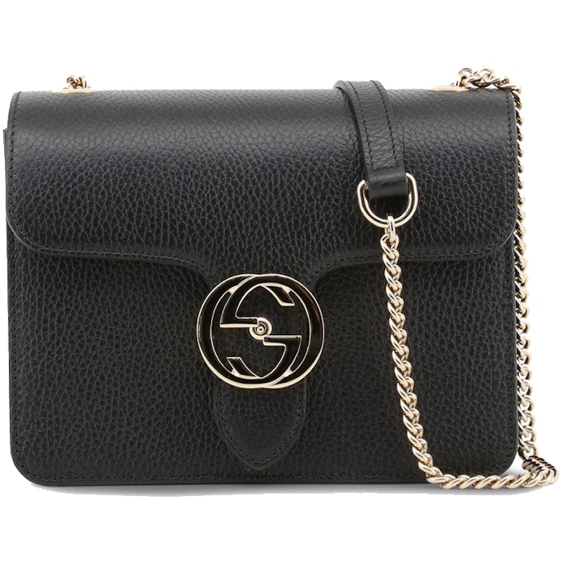 Gucci Interlocking GG Shoulder Bag Black