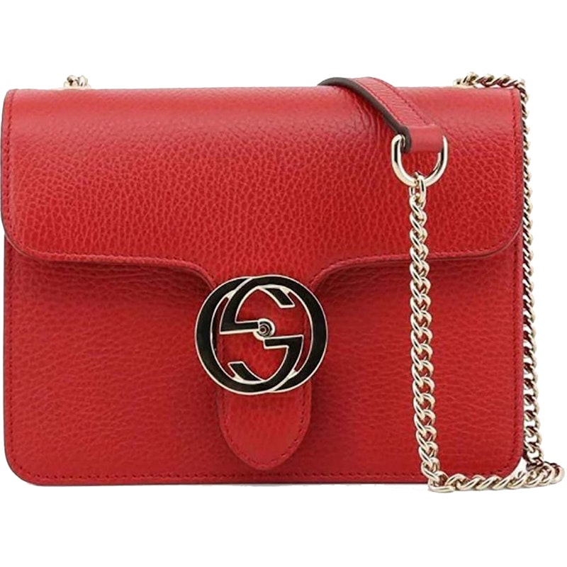 Gucci Interlocking GG Shoulder Bag Red 1