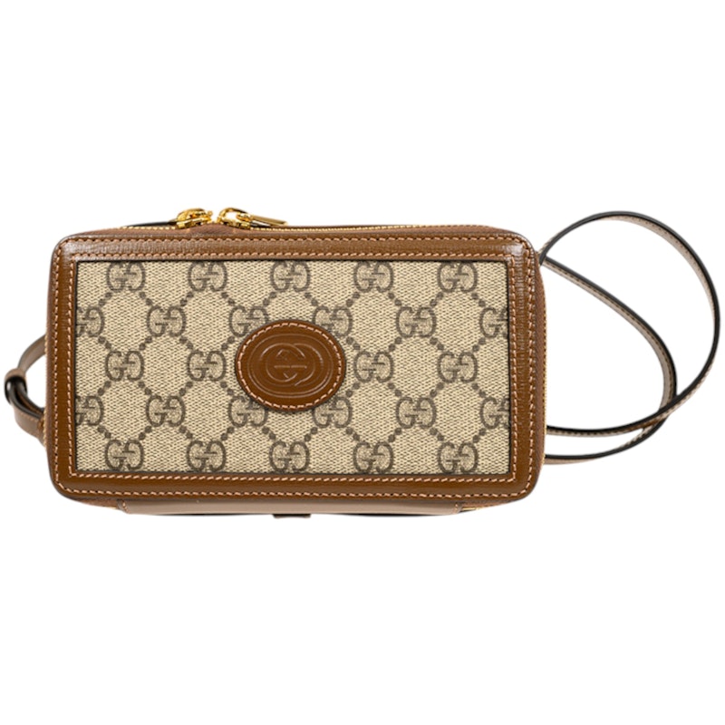 Gucci Interlocking GG Supreme Mini Bag Beige/Ebony
