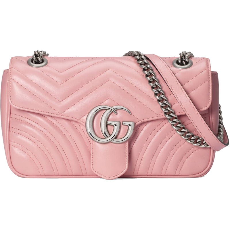 Gucci Marmont Shoulder Bag GG Small Pastel Pink 1