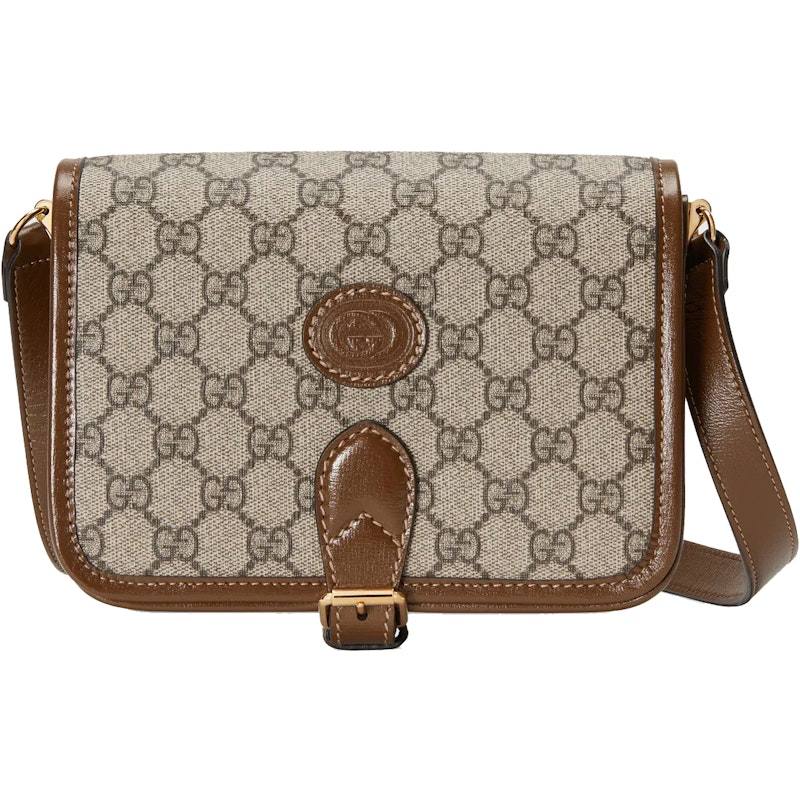 Gucci Mini Shoulder Bag With Interlocking G Beige/Ebony