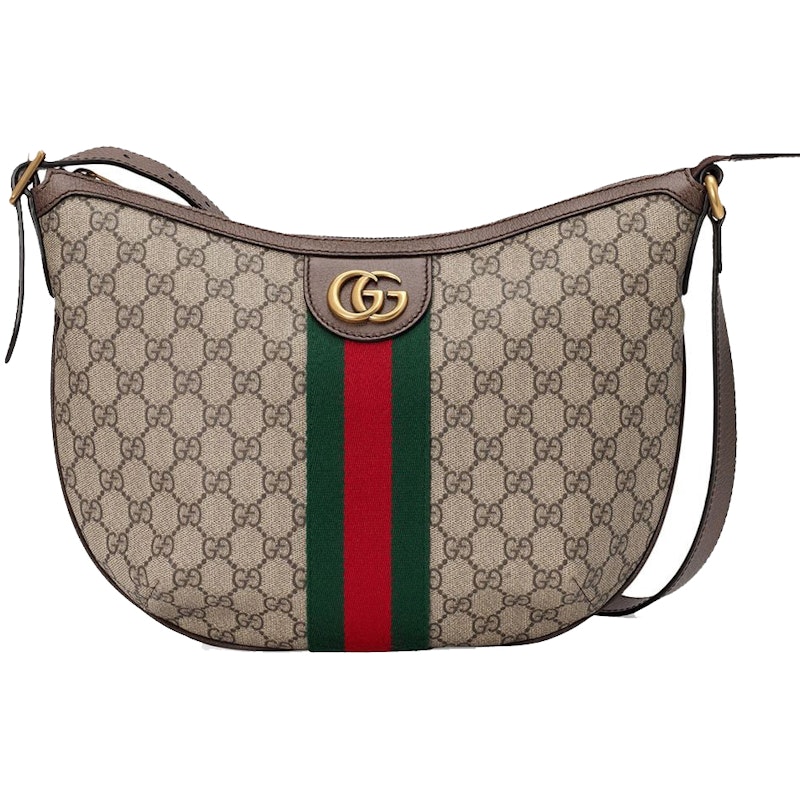 Gucci Ophidia GG Shoulder Bag Small Beige/Ebony