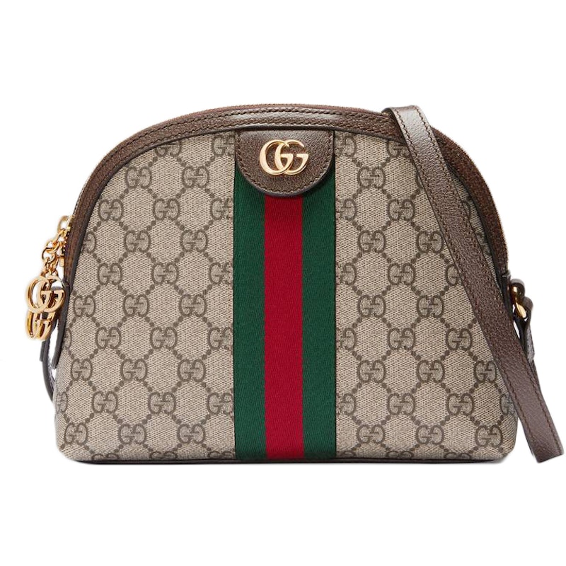 Gucci Ophidia GG Web Shoulder Small Beige