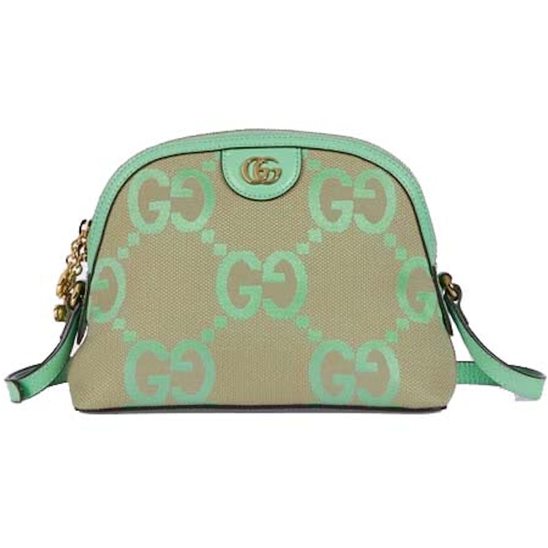 Gucci Ophidia Jumbo GG Small Shoulder Bag Camel/Mint
